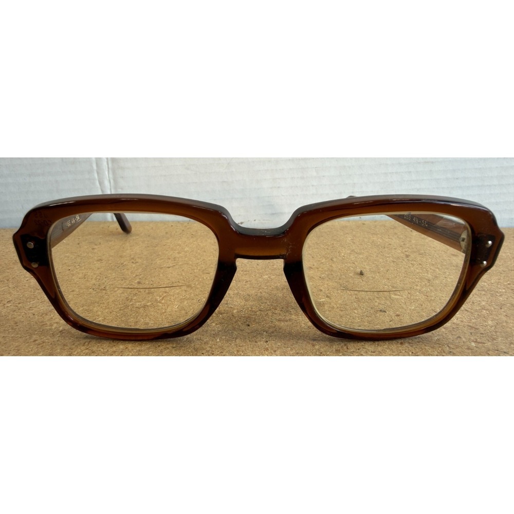 VINTAGE USS GI GOVERNMENT ISSUE‎ 50-22 EYEGLASSES FRAME MID CENTURY